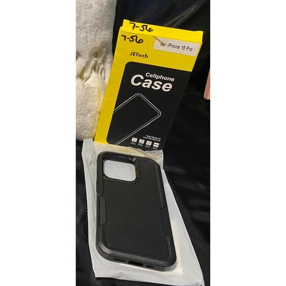 Brand New iPhone 15 Pro Phone Case - Pink Sparkle, Lilac Purple, Or Black Cover - Picture 3 of 4